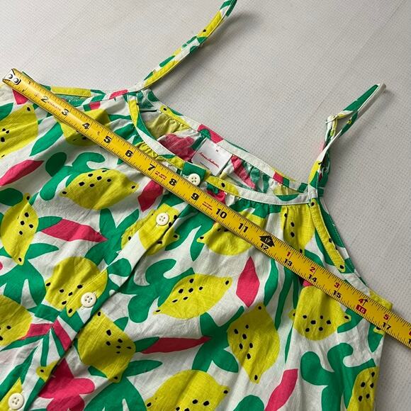 Hanna Andersson Lemon Sun Dress Tunic Size Medium Beachy Vacation Coastal - Picture 3 of 10